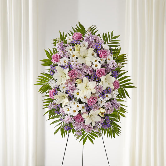 Surrounded by Love Standing Spray –  Diamond Flower Shop, Reading PA