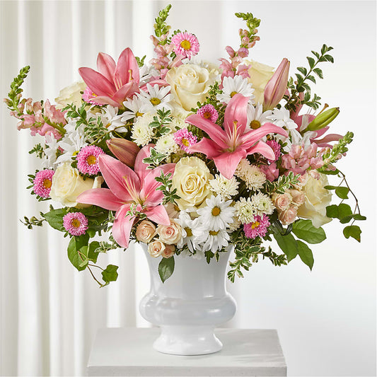 Empathetic Blooms Urn Arrangement –  Diamond Flower Shop, Reading PA