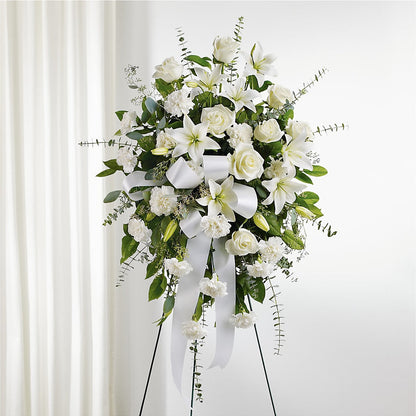 With Care Standing Spray –  Diamond Flower Shop, Reading PA