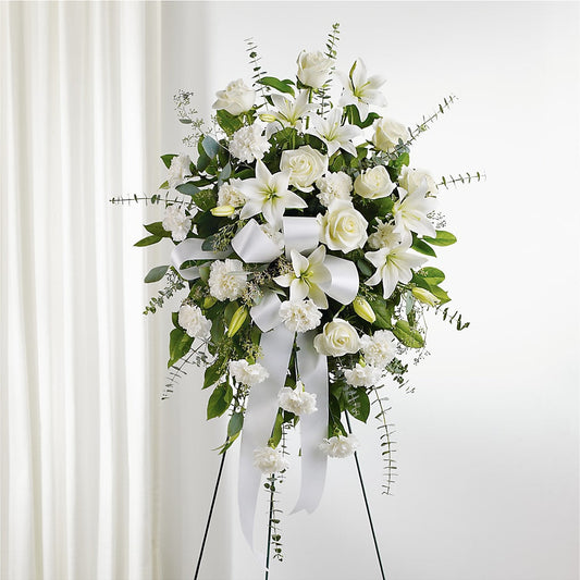 With Care Standing Spray –  Diamond Flower Shop, Reading PA