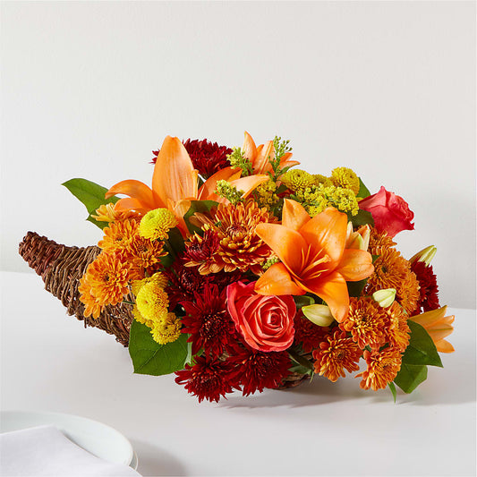 Bouquet of Blessings Cornucopia –  Diamond Flower Shop, Reading PA