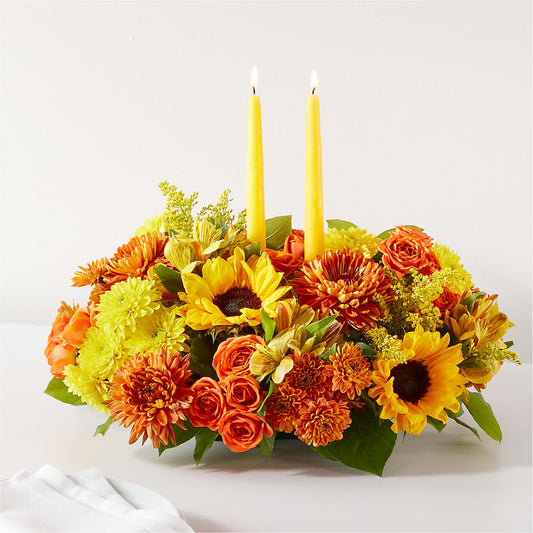 Autumn Harmony Centerpiece –  Diamond Flower Shop, Reading PA