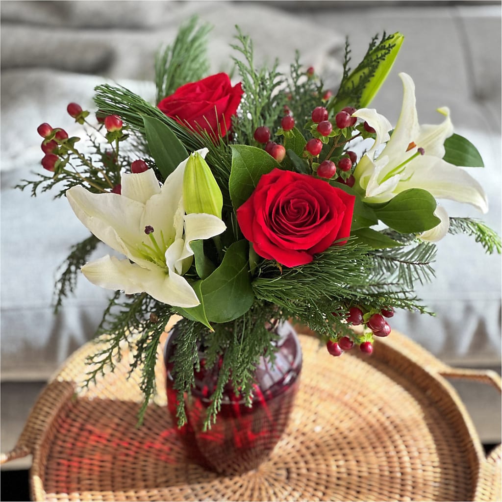 Evergreen Delight Bouquet –  Diamond Flower Shop, Reading PA