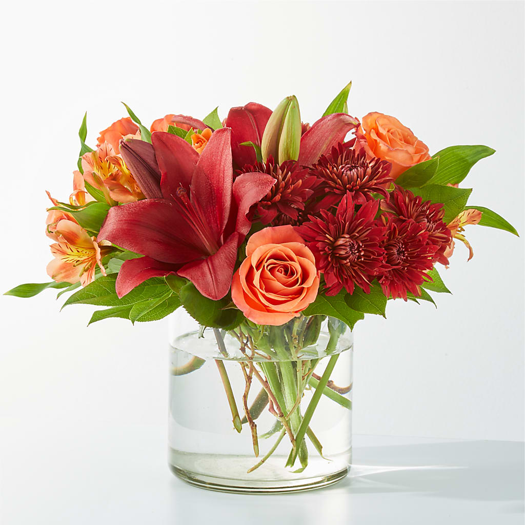 Crimson Leaves Bouquet –  Diamond Flower Shop, Reading PA