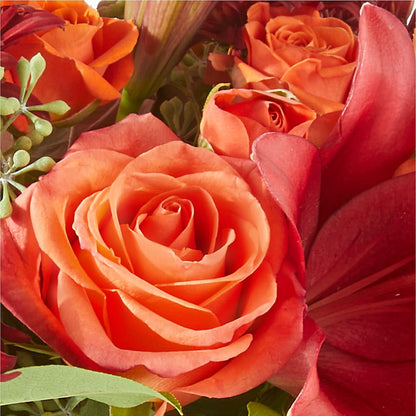 Crimson Leaves Bouquet –  Diamond Flower Shop, Reading PA