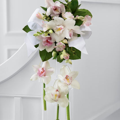 Perfect Entrance Pew Arrangement –  Diamond Flower Shop, Reading PA