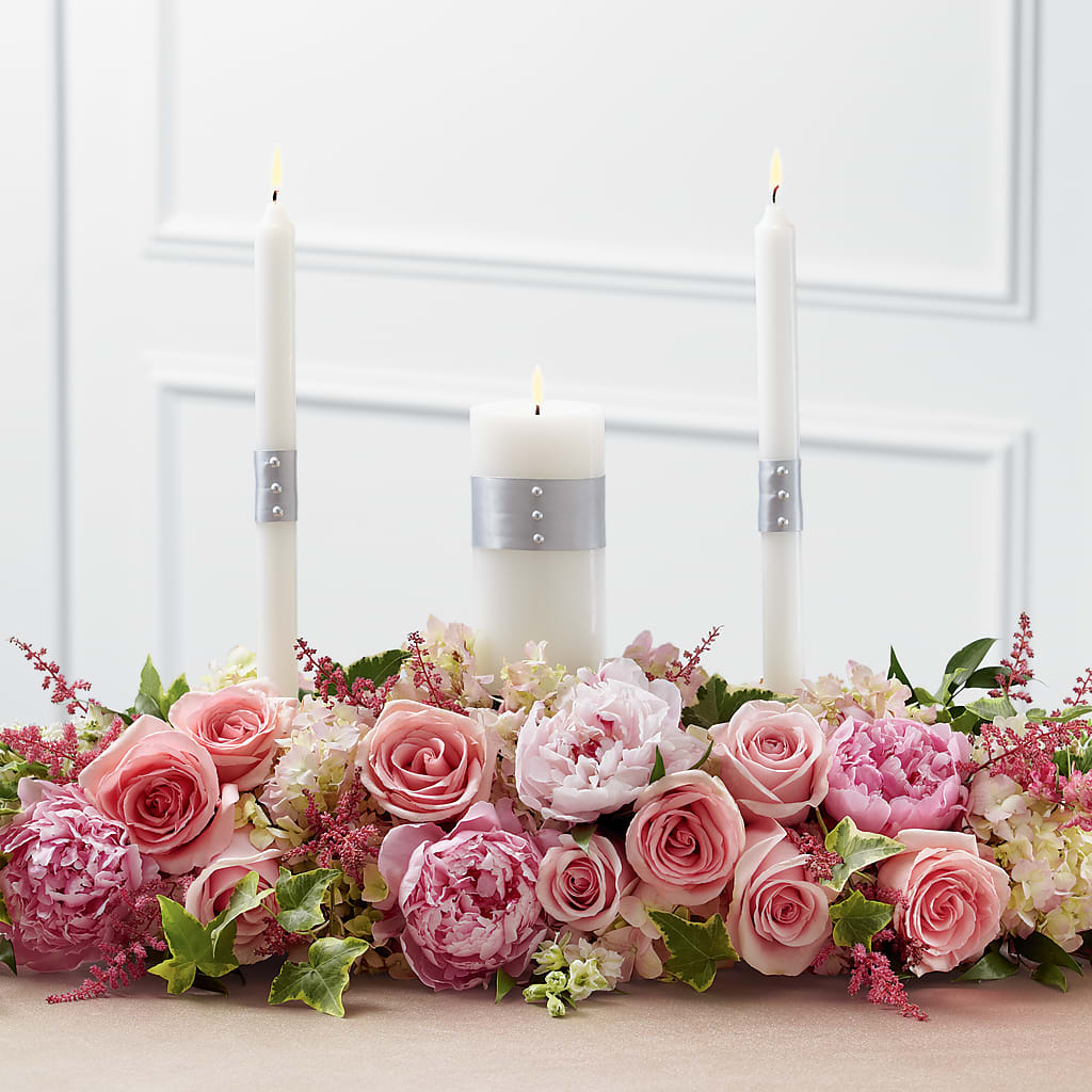 Worldwide Romance Unity Candle Arrangement –  Diamond Flower Shop, Reading PA