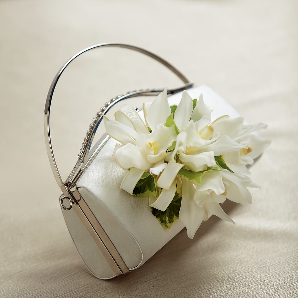 White Purse Decor –  Diamond Flower Shop, Reading PA