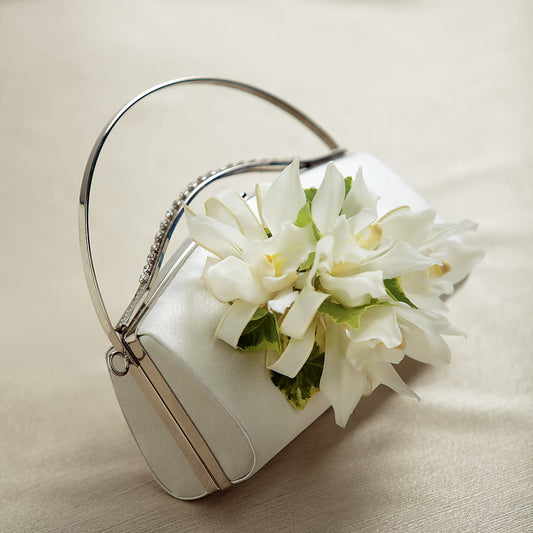White Purse Decor –  Diamond Flower Shop, Reading PA