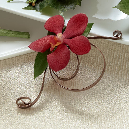 Red Mokara Boutonniere –  Diamond Flower Shop, Reading PA