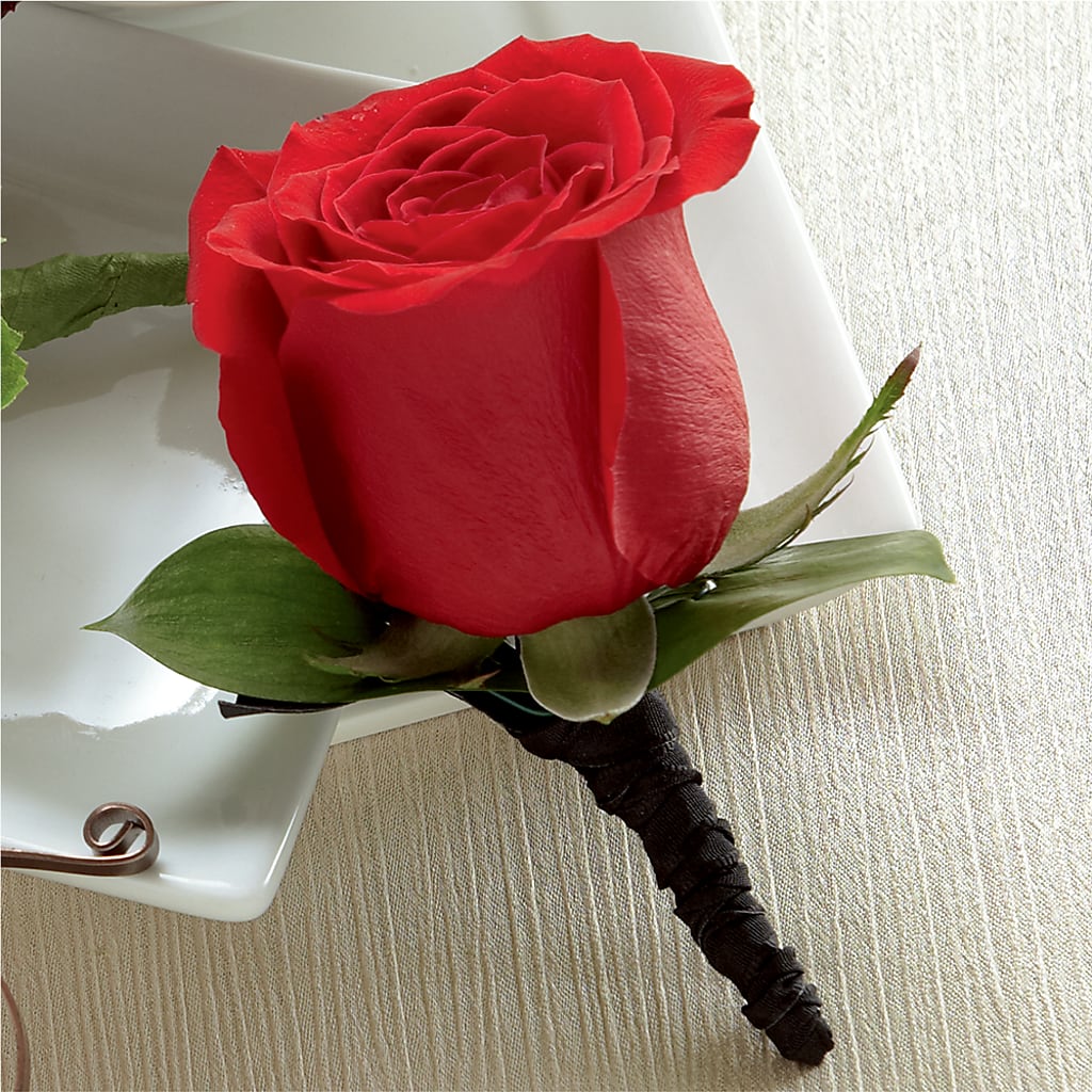 Red Rose Boutonniere –  Diamond Flower Shop, Reading PA